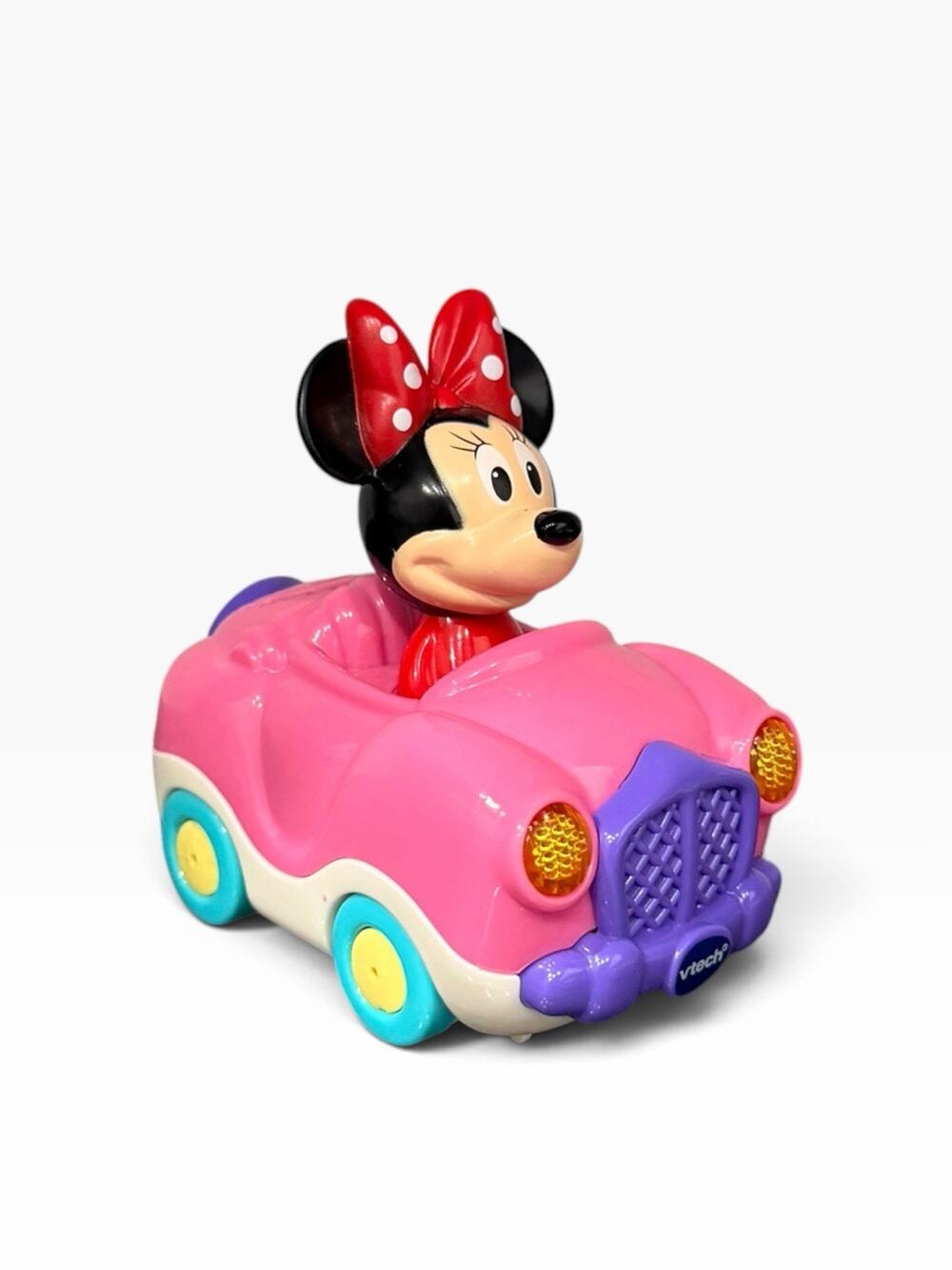 VTech Go! Go! Smart Wheels Disney Minnie Mouse Pink Car Light Flash Music Works